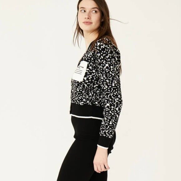 Rachel Antonoff Cashmere 'composition book' Cori cardigan. - Picture 5 of 5